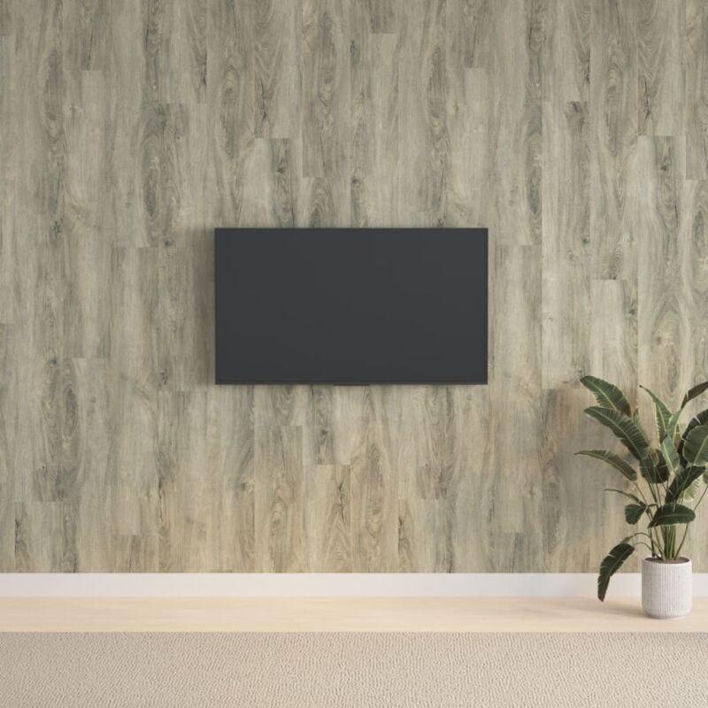 foto del prodotto vidaxl pannelli da parete effetto legno grigio pvc 2,06 m 