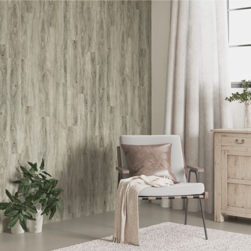 foto del prodotto vidaxl pannelli da parete effetto legno grigio pvc 4,12 m²