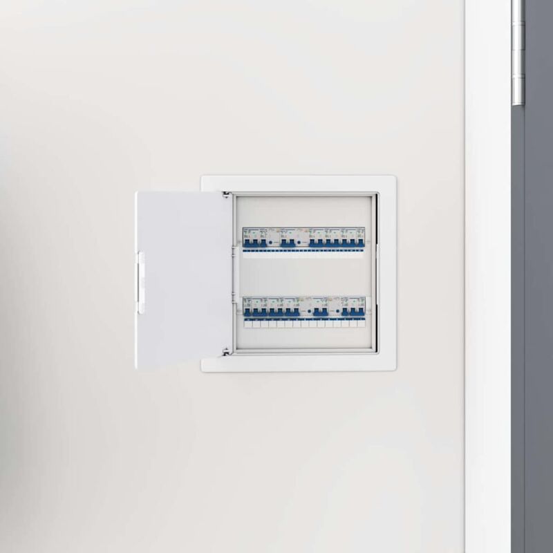foto del prodotto vidaxl pannelli di accesso 2 pezzi bianco letto col.grigio, anthra tetto anthra, tubo grigio scuro come campione e collegamento plastica abs