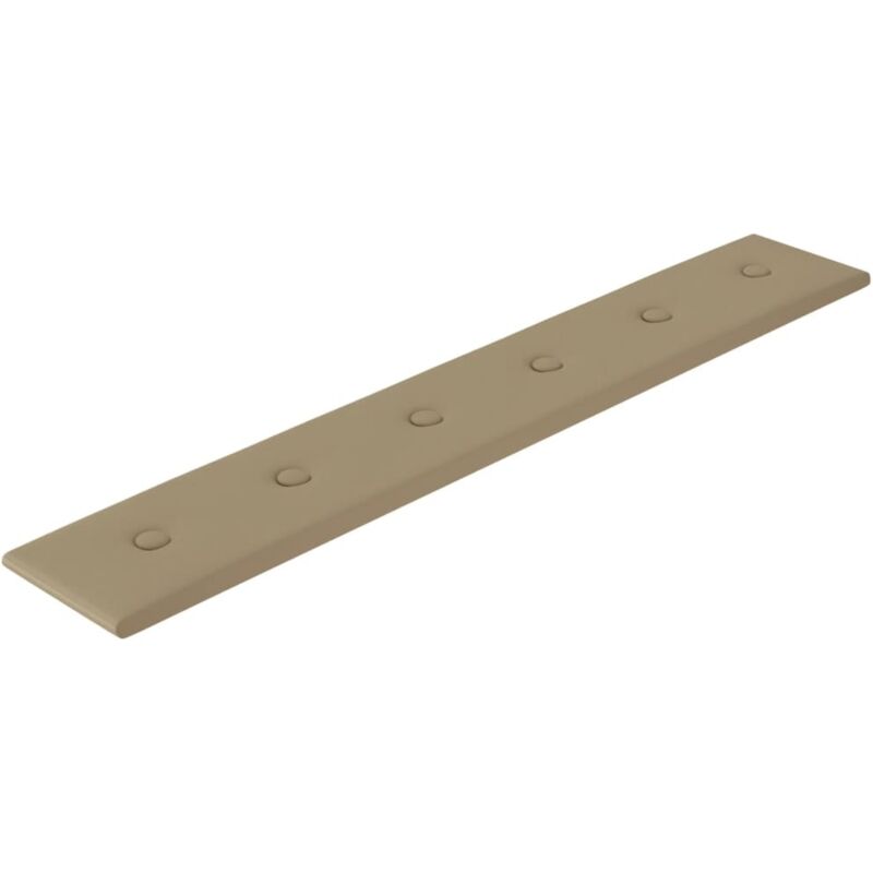 foto del prodotto vidaxl pannelli murali 12 pz cappuccino 90x15 cm in similpelle 1,62 m 