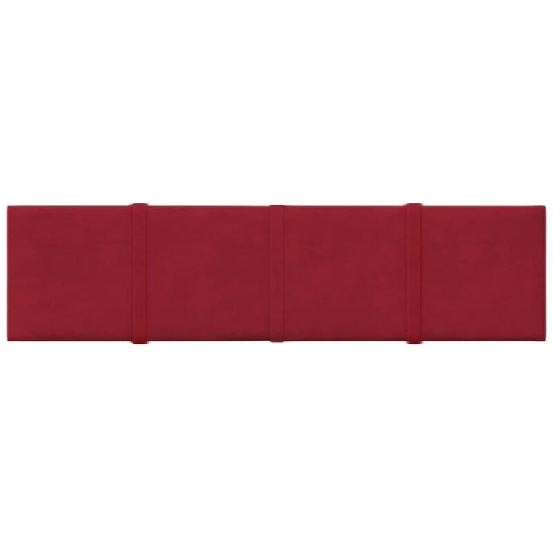 foto del prodotto vidaxl pannelli murali 12 pz rosso vino 60x15 cm velluto 1,08 m 