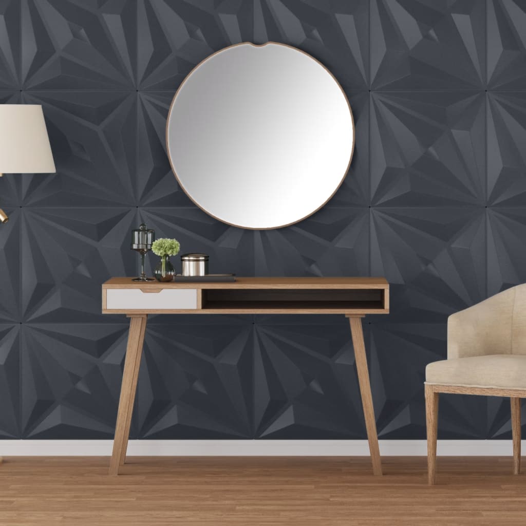 foto del prodotto vidaxl pannelli murali 24 pz grigi 50x50 cm xps 6 m stella
