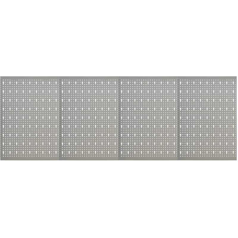 foto del prodotto vidaxl pannelli per utensili a parete 40 x 58 cm in acciaio grigio varie quantit modelli 4 pz