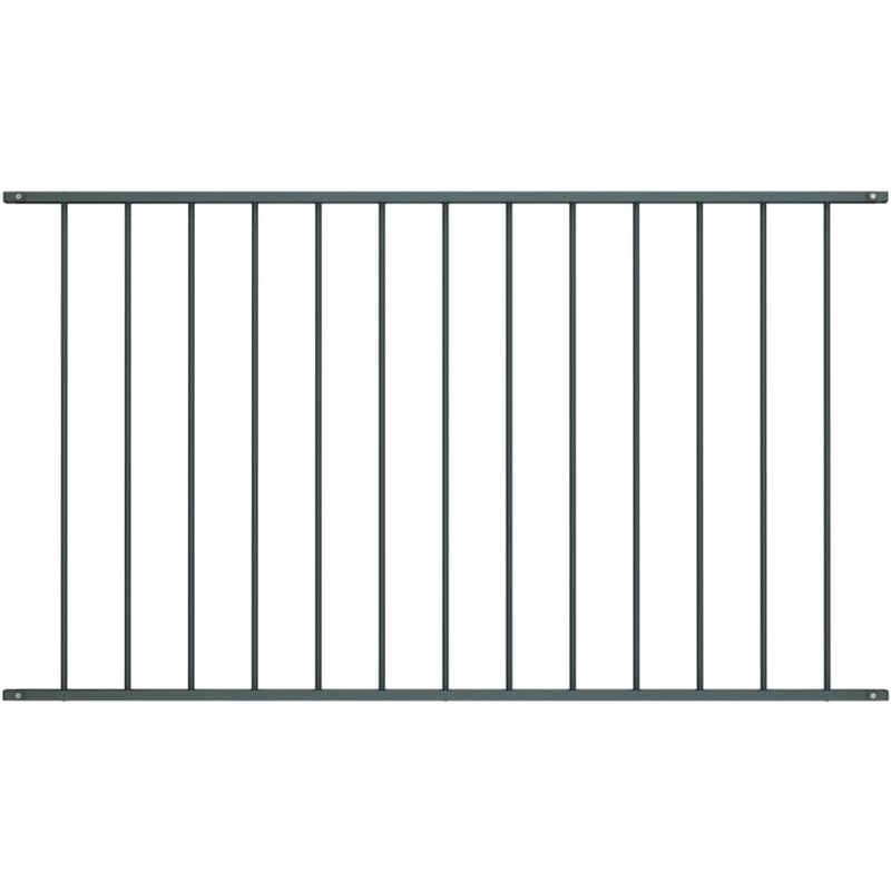 foto del prodotto vidaxl pannello di recinzione acciaio verniciato 1,63x0,75 m antracite