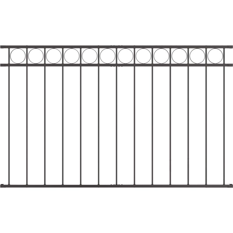 foto del prodotto vidaxl pannello di recinzione grigio 1,7x1 m in acciaio