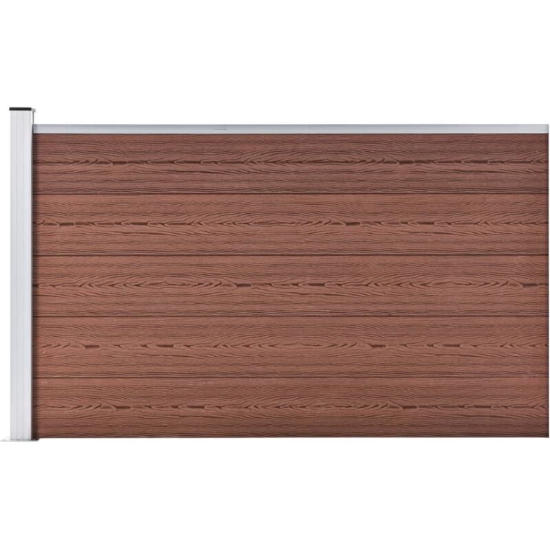 foto del prodotto vidaxl pannello di recinzione in wpc 175x105 cm marrone