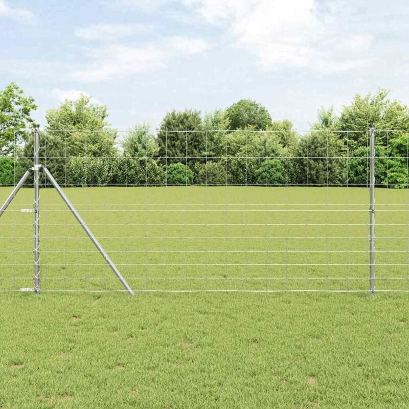 foto del prodotto vidaxl pannello per recinzioni da campo 1.2x10 m in acciaio zincato