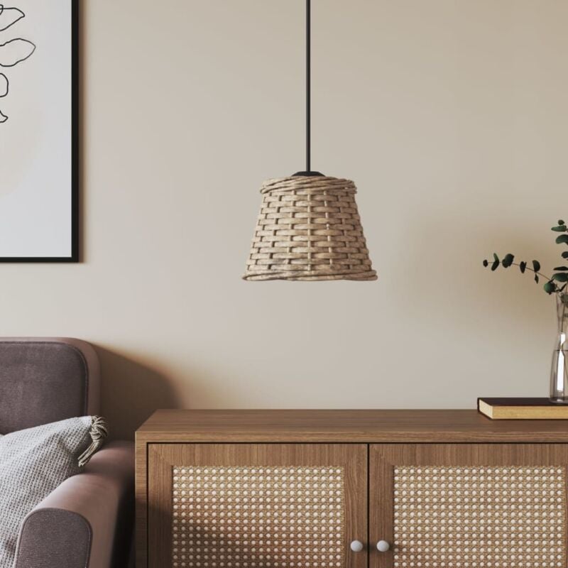 immagine 0 del prodotto vidaxl paralume da soffitto marrone 15x12 cm in vimini