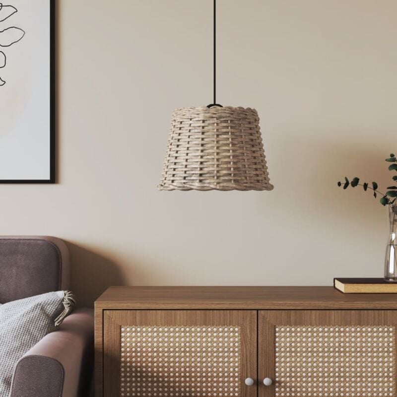 foto del prodotto vidaxl paralume da soffitto marrone 30x20 cm in vimini