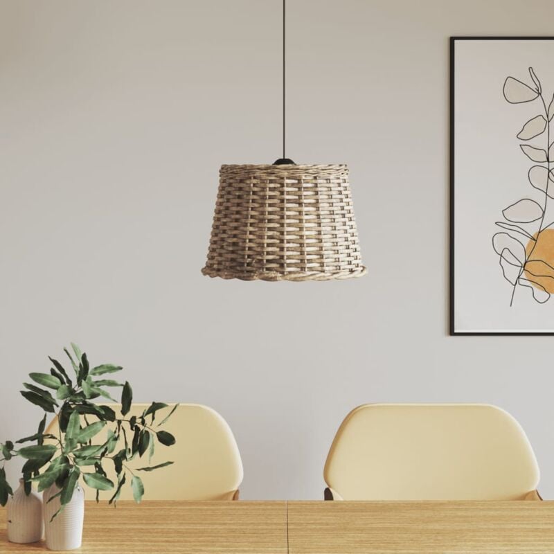 foto del prodotto vidaxl paralume da soffitto marrone 40x26 cm in vimini
