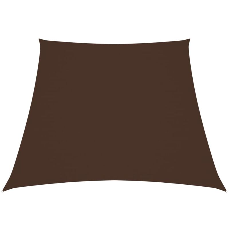 foto del prodotto vidaxl parasole a vela in tela oxford a trapezio 2 4x3 m marrone