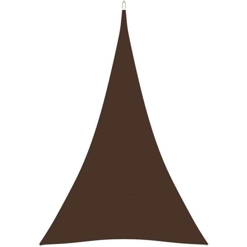 foto del prodotto vidaxl parasole a vela oxford triangolare 4x5x5 m marrone