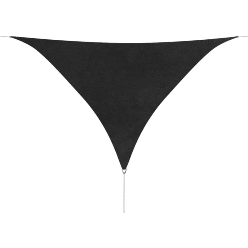 foto del prodotto vidaxl parasole a vela oxford triangolare 5x5x5 m resistente vari colori colore antracite