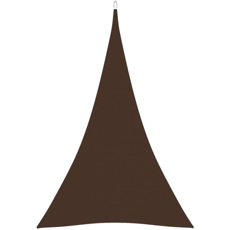 foto del prodotto vidaxl parasole a vela oxford triangolare 5x7x7 m marrone