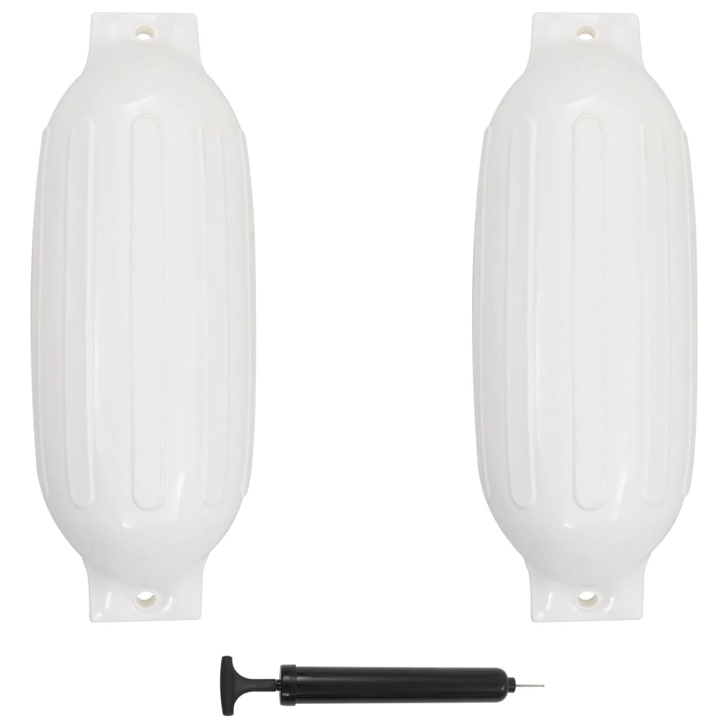 foto del prodotto vidaxl paraurti per gommone 2 pz bianchi 69x21,5 cm in pvc