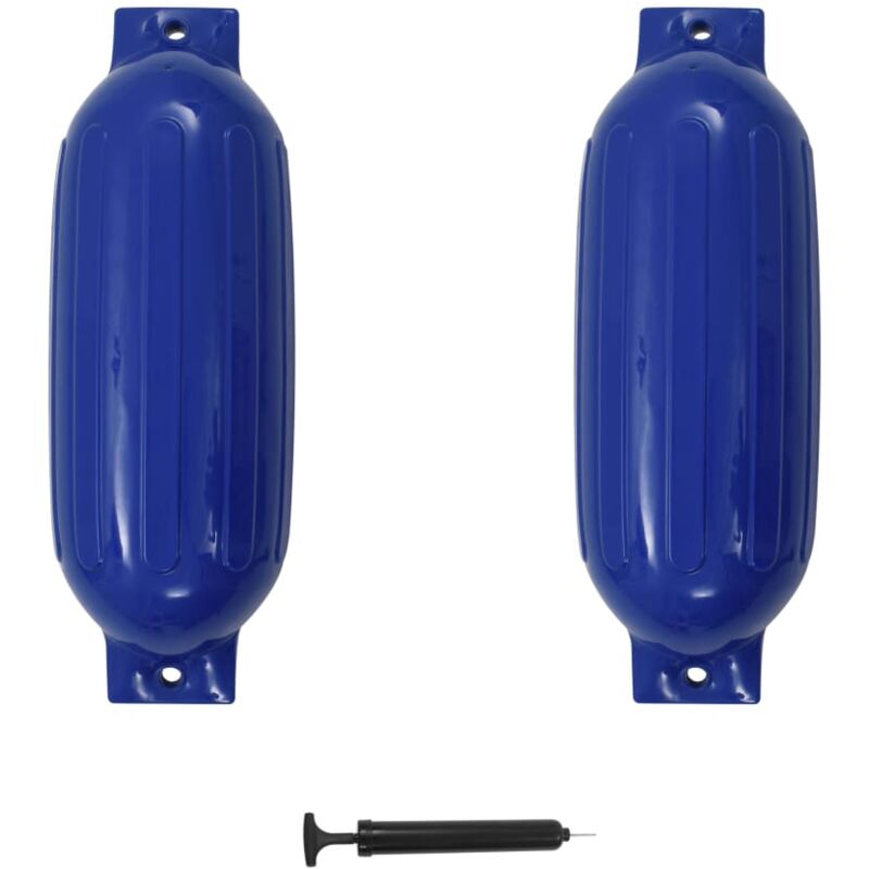 foto del prodotto vidaxl paraurti per gommone 2 pz blu 69x21,5 cm in pvc