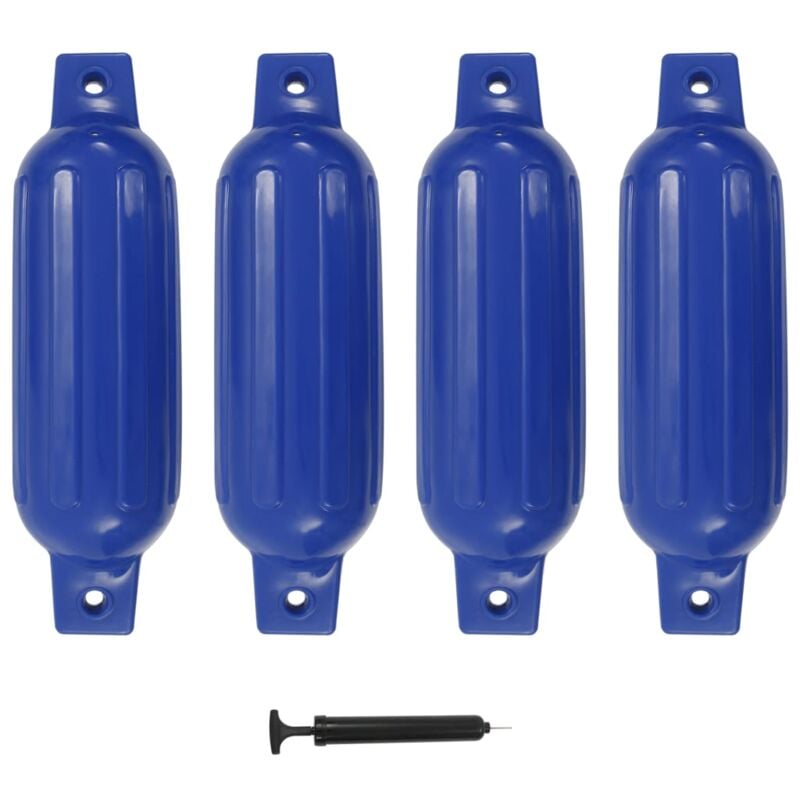 foto del prodotto vidaxl paraurti per gommone 4 pz blu 41x11,5 cm in pvc