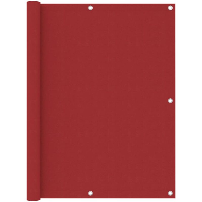 foto del prodotto vidaxl paravento balcone rosso in tessuto oxford resistente varie dimensioni dimensioni 120x400 cm