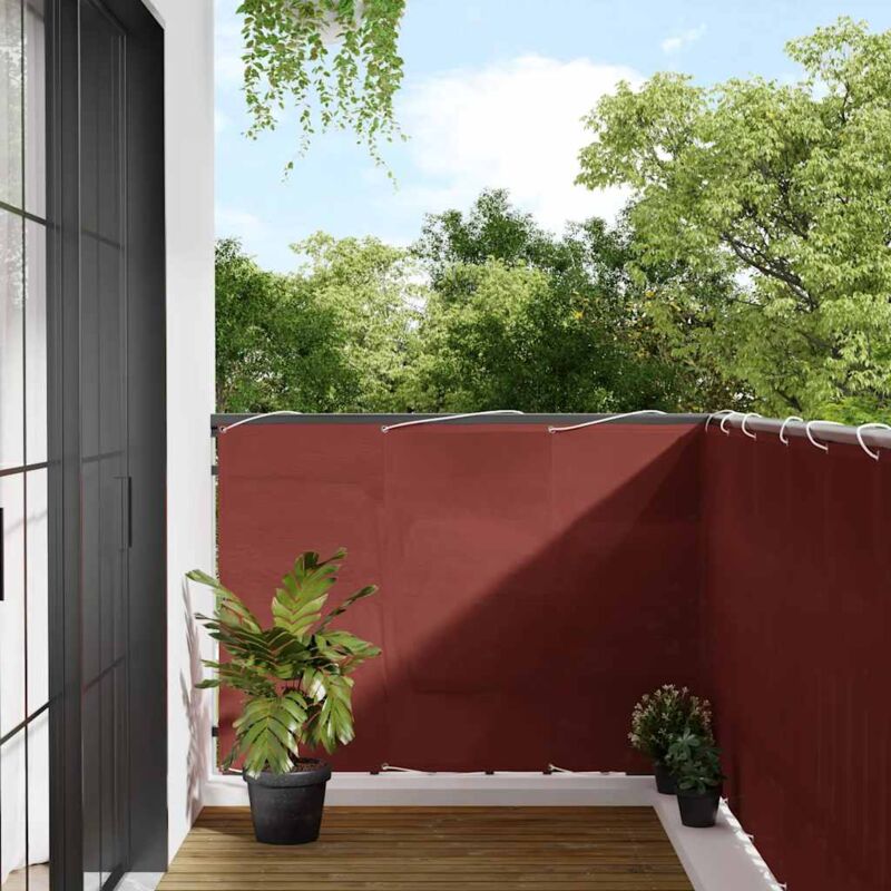foto del prodotto vidaxl paravento balcone terracotta 120x700 cm 100 poliestere oxford