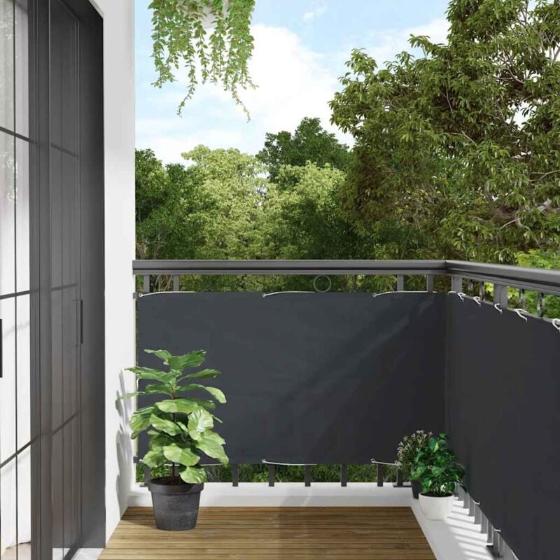 foto del prodotto vidaxl paravento da balcone antracite 400x75 cm in pvc
