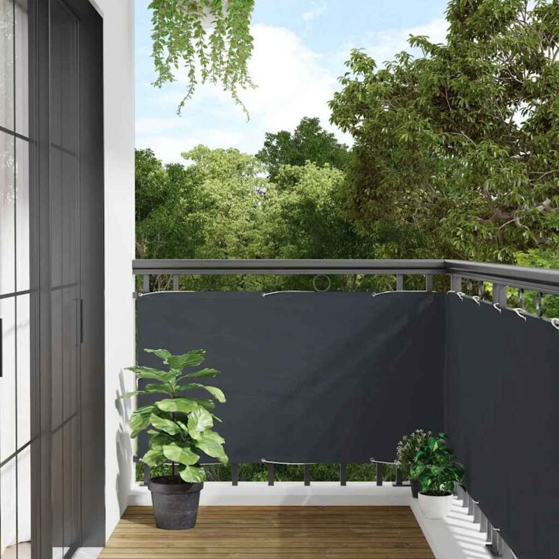 foto del prodotto vidaxl paravento da balcone antracite 500x120 cm in pvc
