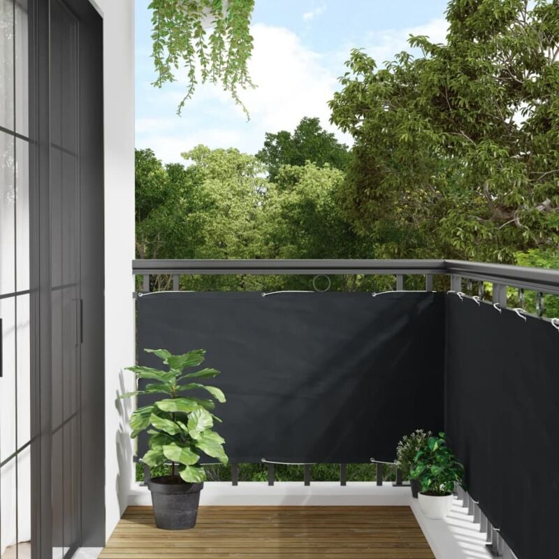 foto del prodotto vidaxl paravento da balcone antracite 75x300 cm in tessuto oxford
