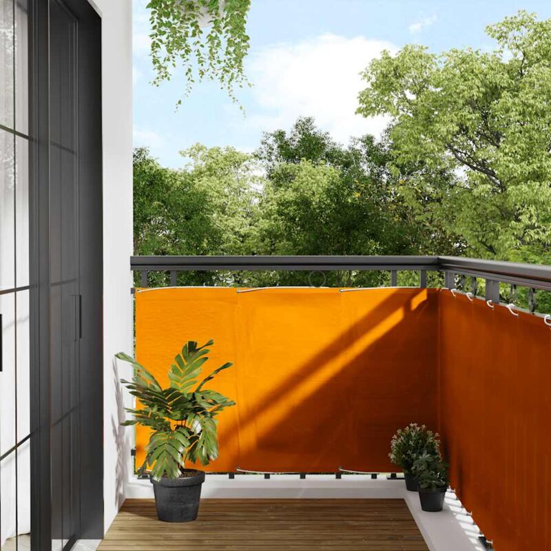 foto del prodotto vidaxl paravento da balcone arancione 90x800 cm 100 poliestere oxford