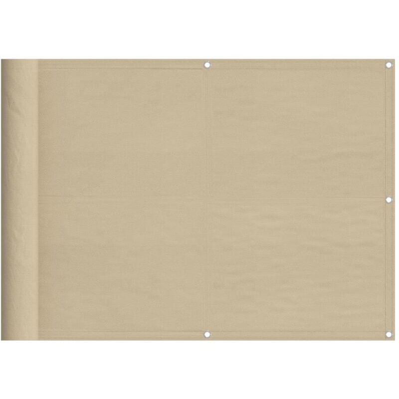 foto del prodotto vidaxl paravento da balcone beige 75x800 cm 100 poliestere oxford