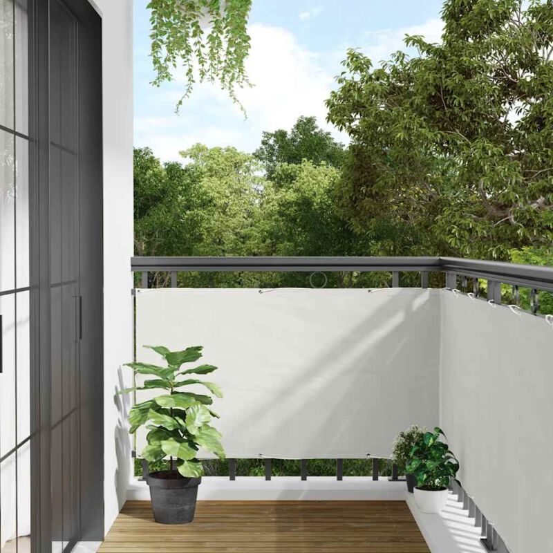foto del prodotto vidaxl paravento da balcone bianco 1000x120 cm in pvc