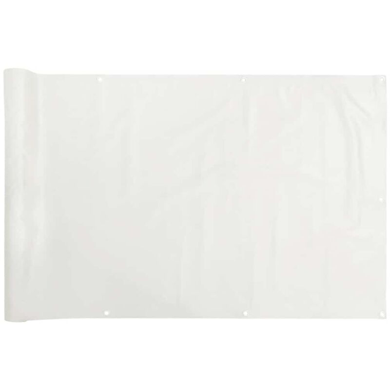foto del prodotto vidaxl paravento da balcone bianco 300x75 cm in pvc