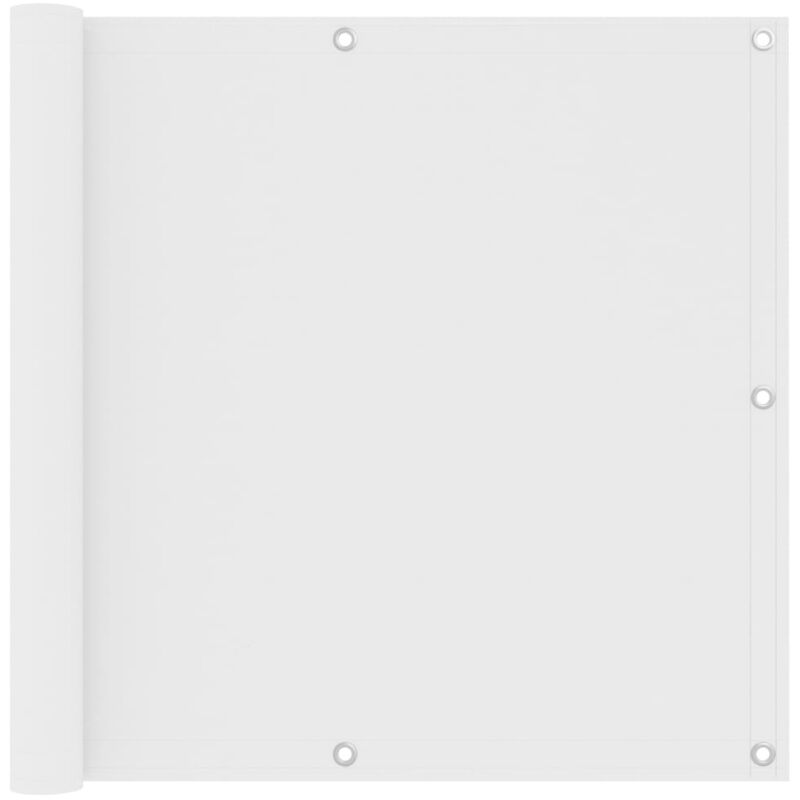foto del prodotto vidaxl paravento da balcone bianco in tessuto oxford con corda varie dimensioni dimensioni 90x600 cm