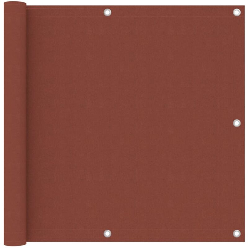 foto del prodotto vidaxl paravento da balcone colore terracotta in tessuto oxford varie dimensioni dimensioni 90x300 cm