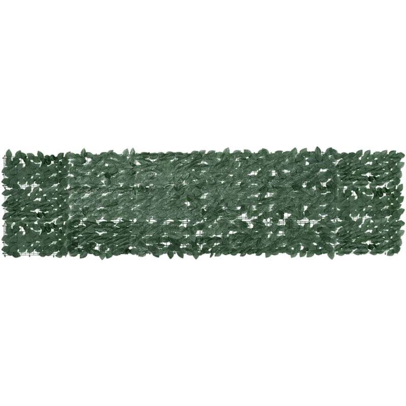 foto del prodotto vidaxl paravento da balcone con foglie verde scuro 300x75 cm