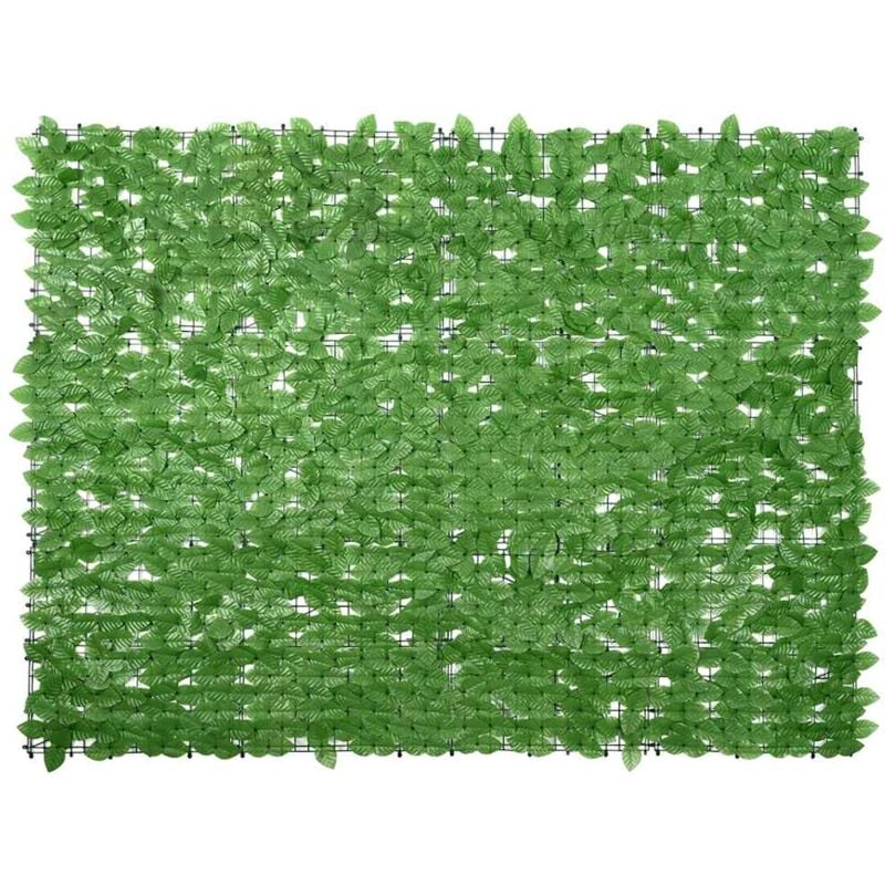 foto del prodotto vidaxl paravento da balcone con foglie verdi 200x150 cm