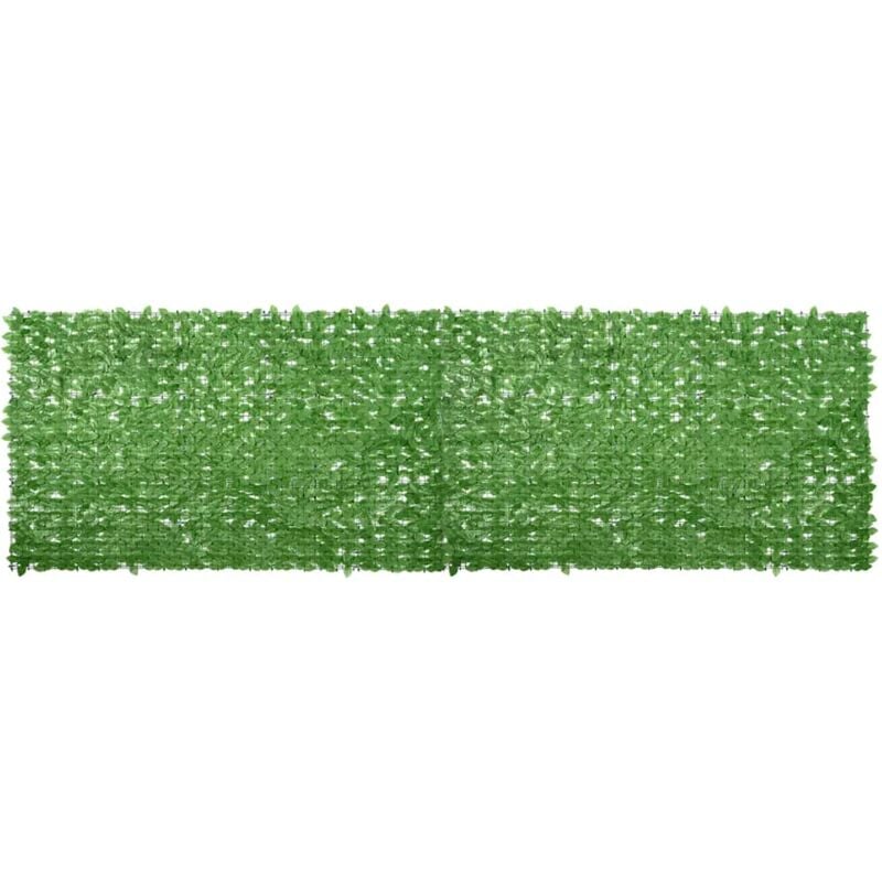 foto del prodotto vidaxl paravento da balcone con foglie verdi 500x150 cm