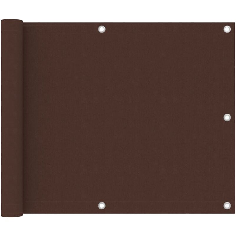 foto del prodotto vidaxl paravento da balcone marrone 75x500 cm in tessuto oxford