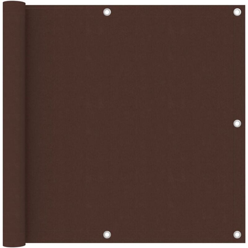 foto del prodotto vidaxl paravento da balcone marrone in tessuto oxford con corda varie dimensioni dimensioni 90x400 cm