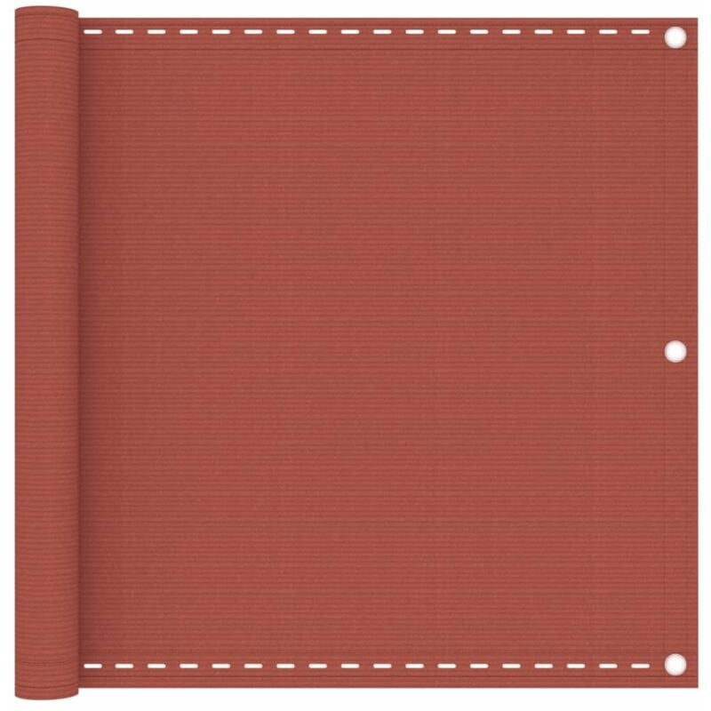 foto del prodotto vidaxl paravento da balcone terracotta 90x300 cm in hdpe