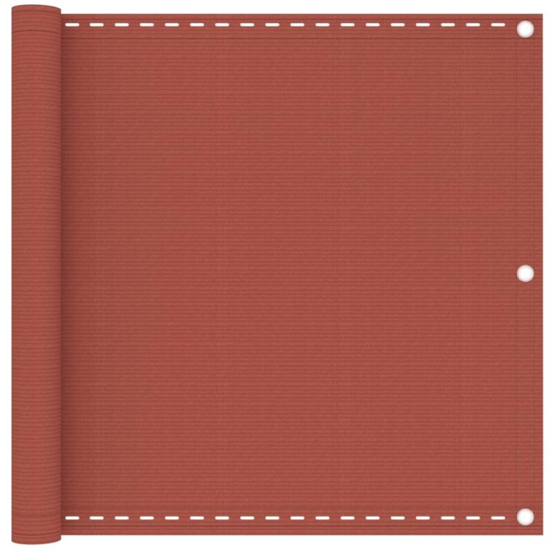foto del prodotto vidaxl paravento da balcone terracotta 90x600 cm in hdpe