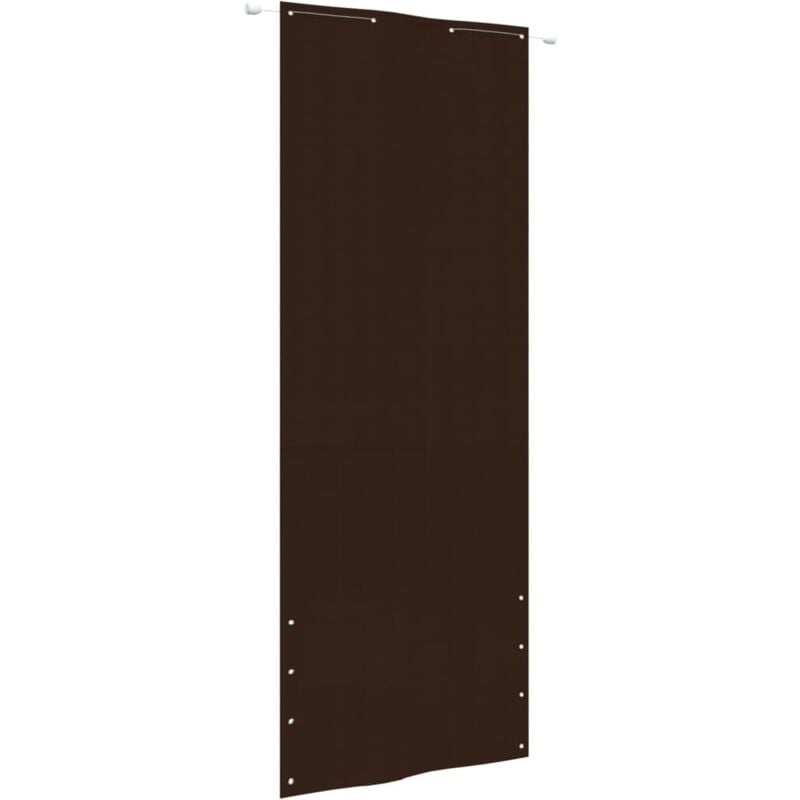 foto del prodotto vidaxl paravento per balcone marrone 80x240 cm in tessuto oxford