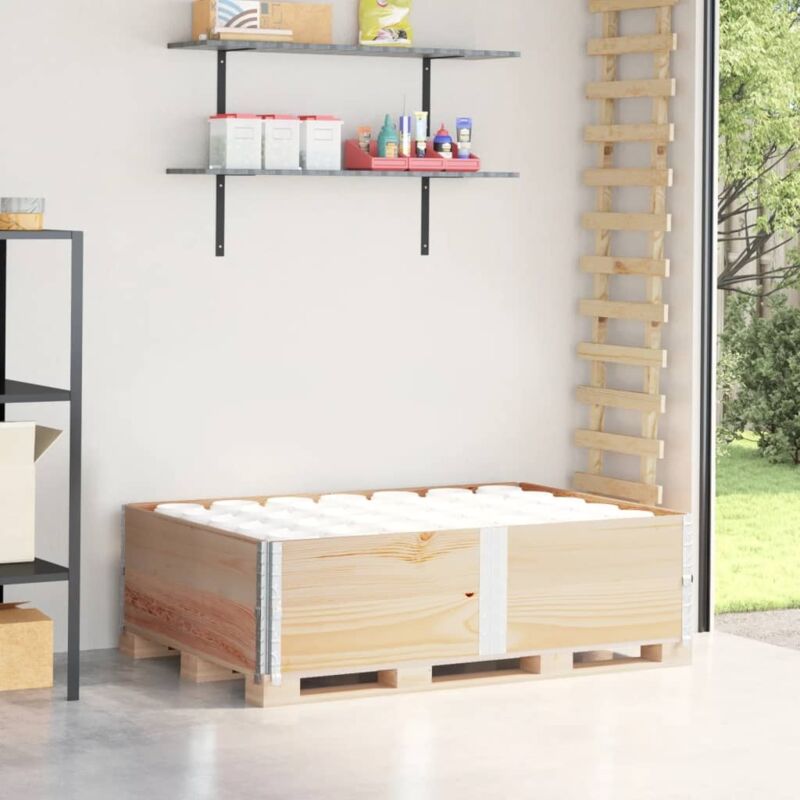 foto del prodotto vidaxl paretali per pallet 2 pz 150x100 cm in legno massello di pino