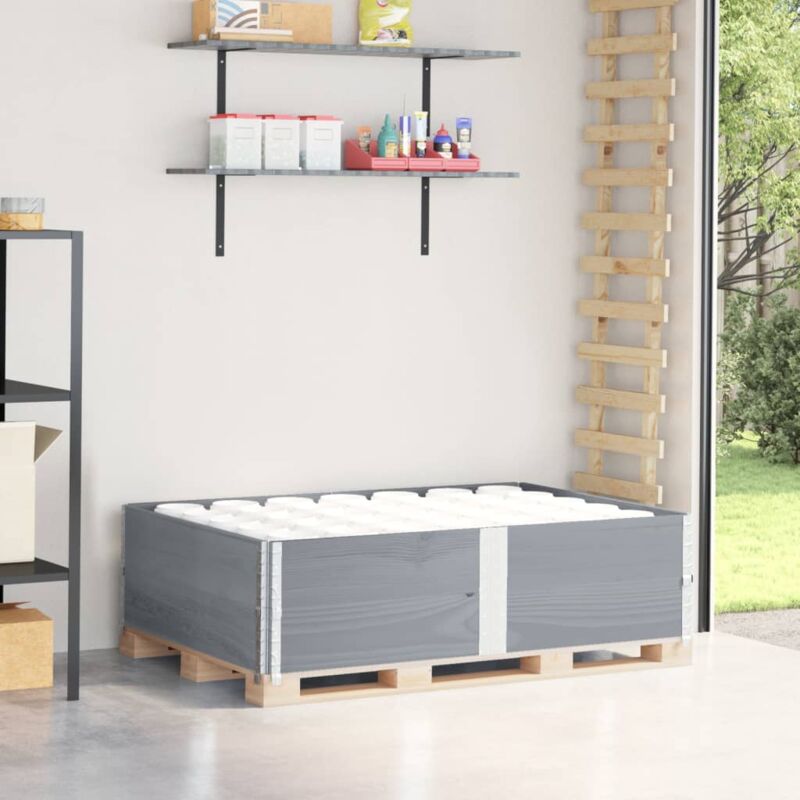 foto del prodotto vidaxl paretali per pallet 2pz grigi 150x100cm legno massello di pino