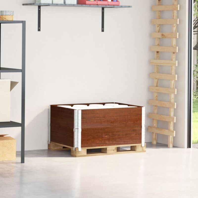 foto del prodotto vidaxl paretali per pallet 2pz marroni 80x60cm legno massello di pino