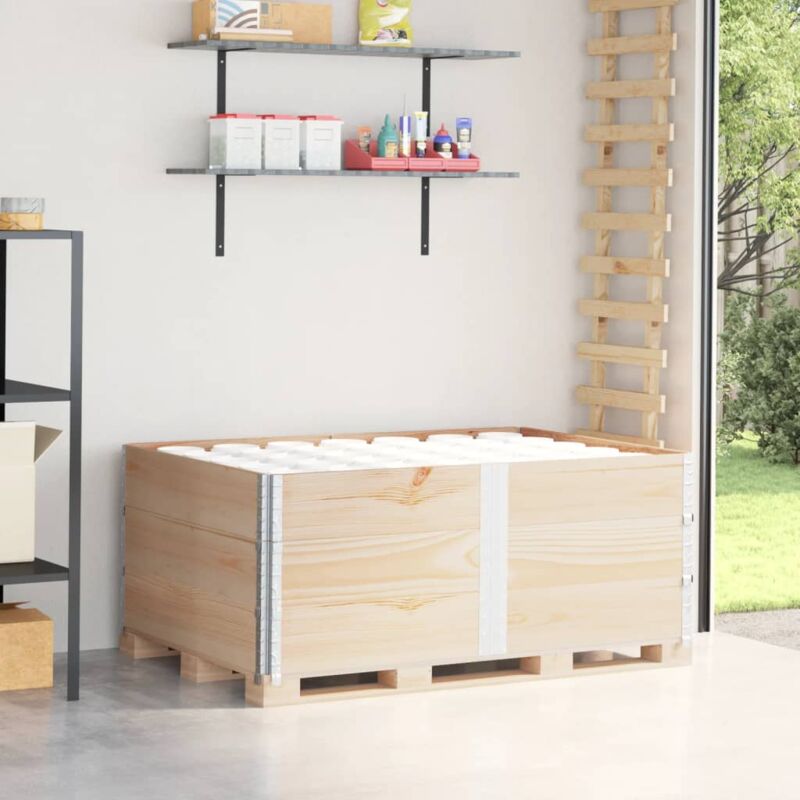 foto del prodotto vidaxl paretali per pallet 3 pz 150x100 cm in legno massello di pino