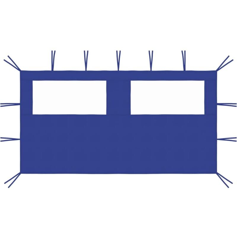 foto del prodotto vidaxl parete con finestre per gazebo 4x2 m blu