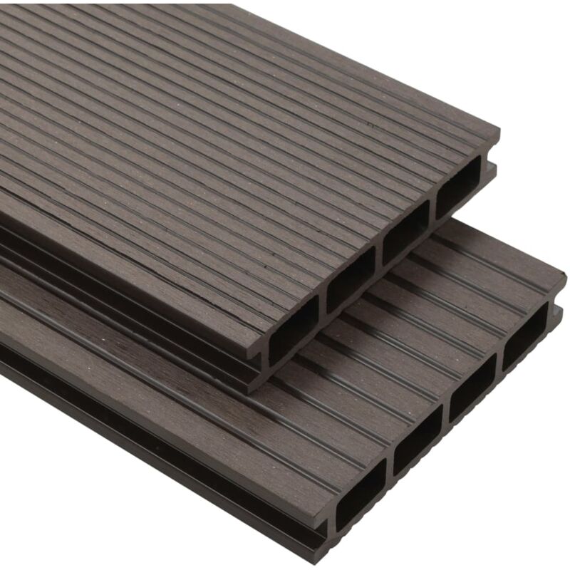 foto del prodotto vidaxl pavimento esterni in wpc cavo accessori 26m 2,2m marrone scuro