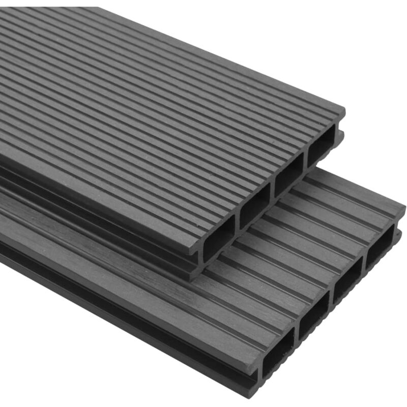 foto del prodotto vidaxl pavimento per esterni in wpc con accessori 36 m 2,2 m grigio