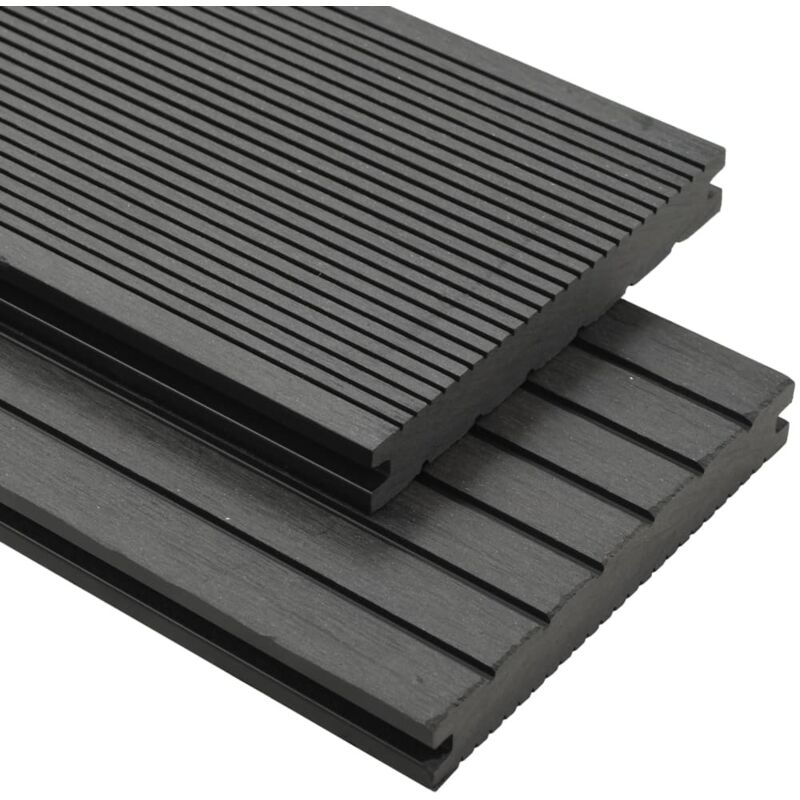 foto del prodotto vidaxl pavimento per esterni in wpc pieno accessori 16 m 2,2 m grigio
