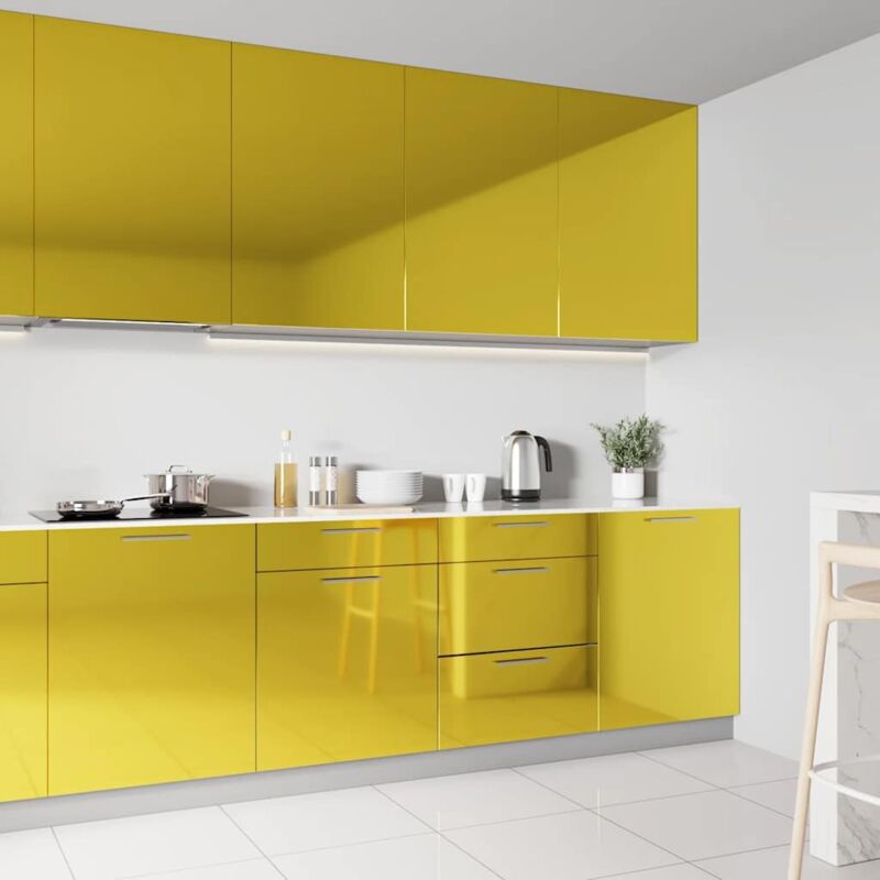 foto del prodotto vidaxl pellicola autoadesiva per mobili oro lucido 500x90 cm in pvc