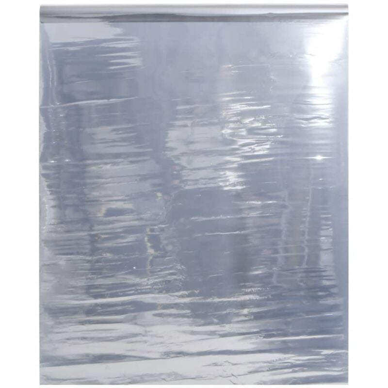 foto del prodotto vidaxl pellicola solare statica riflettente argento 45x2000 cm pvc